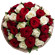 bouquet of red and white roses. Alanya