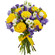 bouquet of yellow roses and irises. Alanya