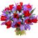 bouquet of tulips and irises. Alanya
